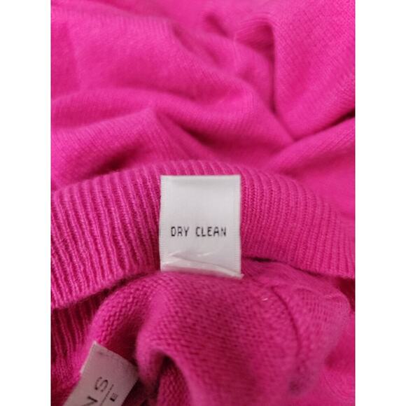 Valerie Stevens Sweater SZ S 100% Two Ply Cashmere Turtleneck Pink Magenta Vtg - Picture 11 of 11